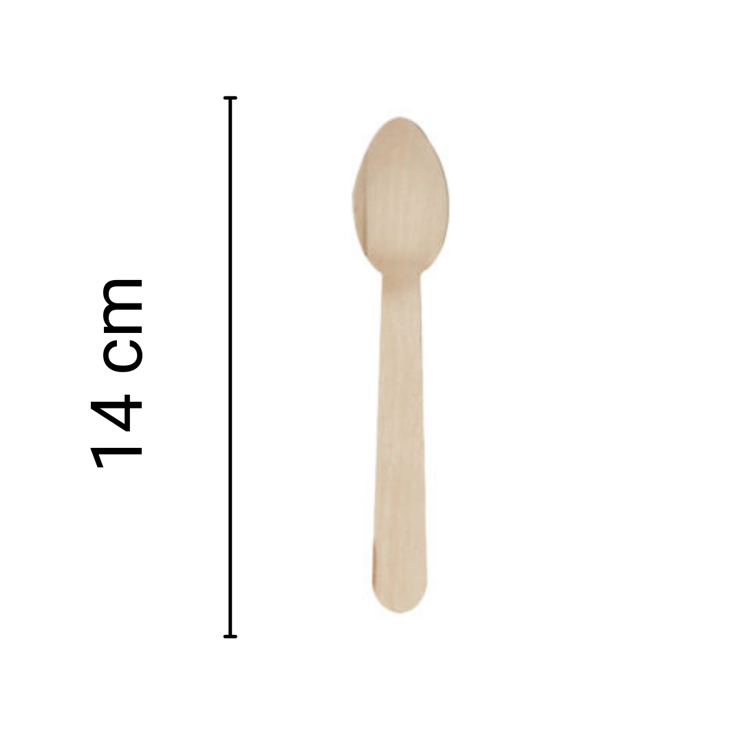 Premium Wooden Disposable Spoon - 1000Pcs